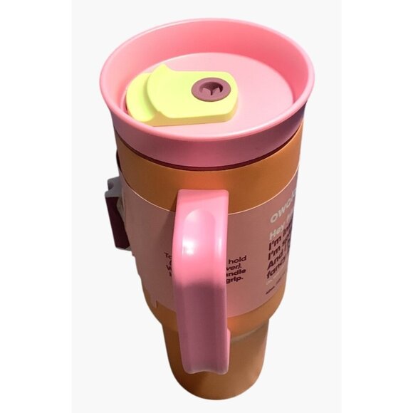 Owala Tumbler Water Bottle 40 Oz Insulated With 2-In-1 Lid Tangy Tango NO STRAW - Picture 4 of 9